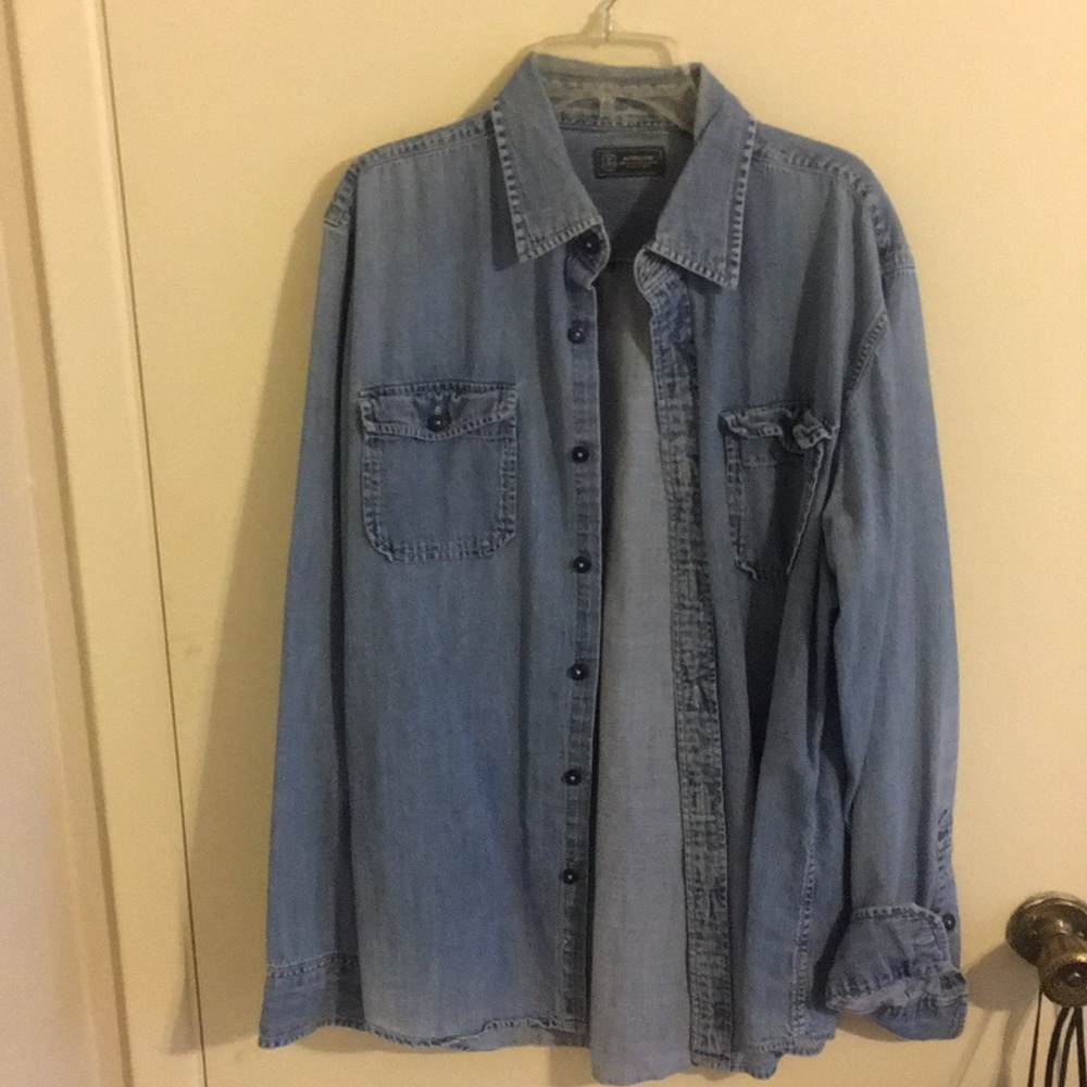 Jean button down